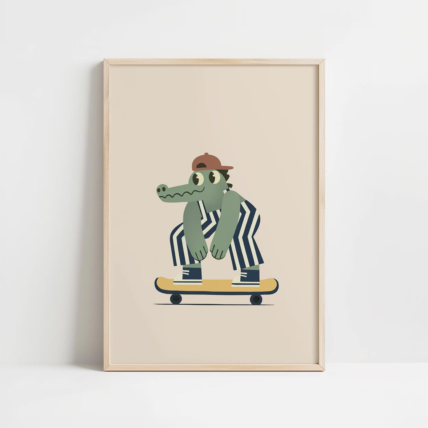 Cool Skateboard Nursery Wall Art, Boys Room Canvas Prin