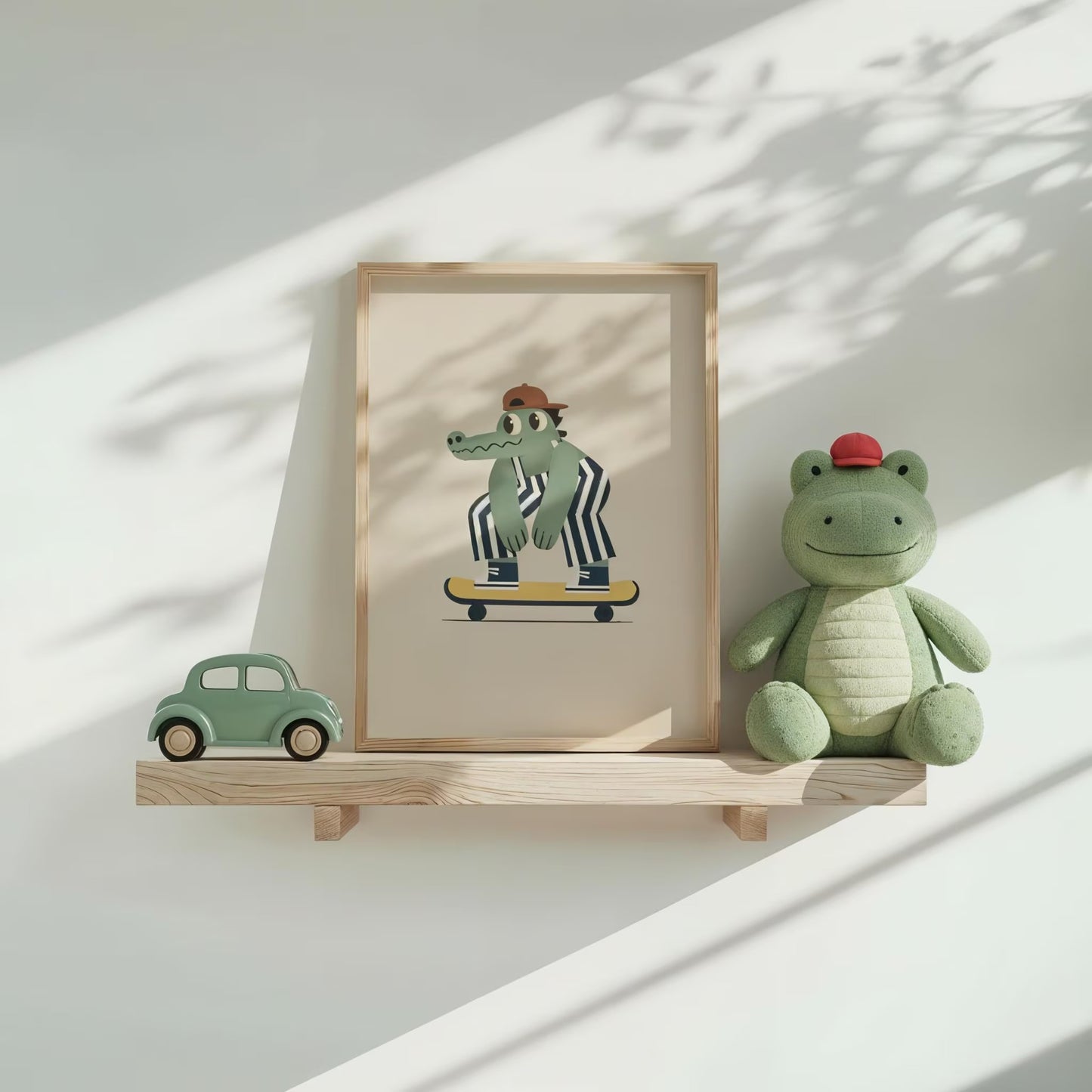 Cool Skateboard Nursery Wall Art, Boys Room Canvas Prin